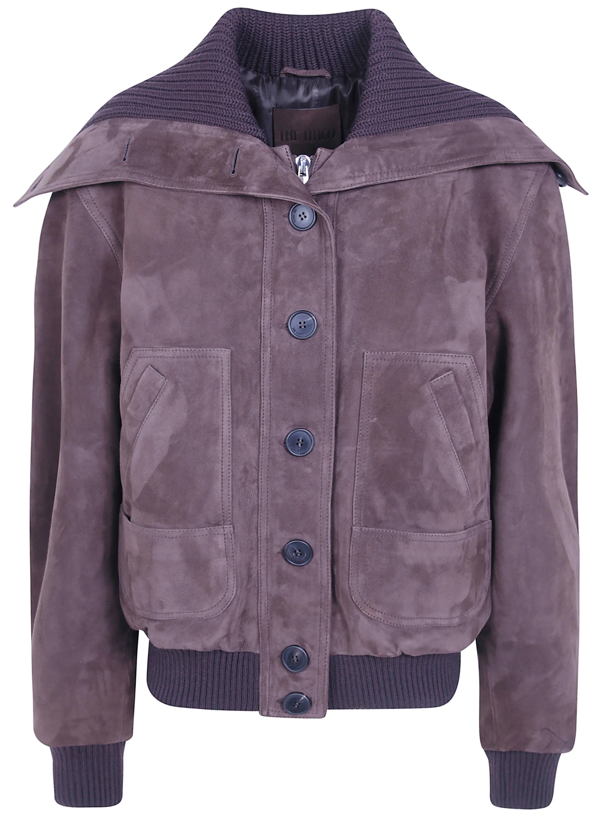Jacket Hooded "Suede Bomber" - 1