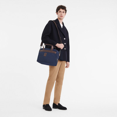 Longchamp Boxford S Travel bag Blue - Canvas outlook