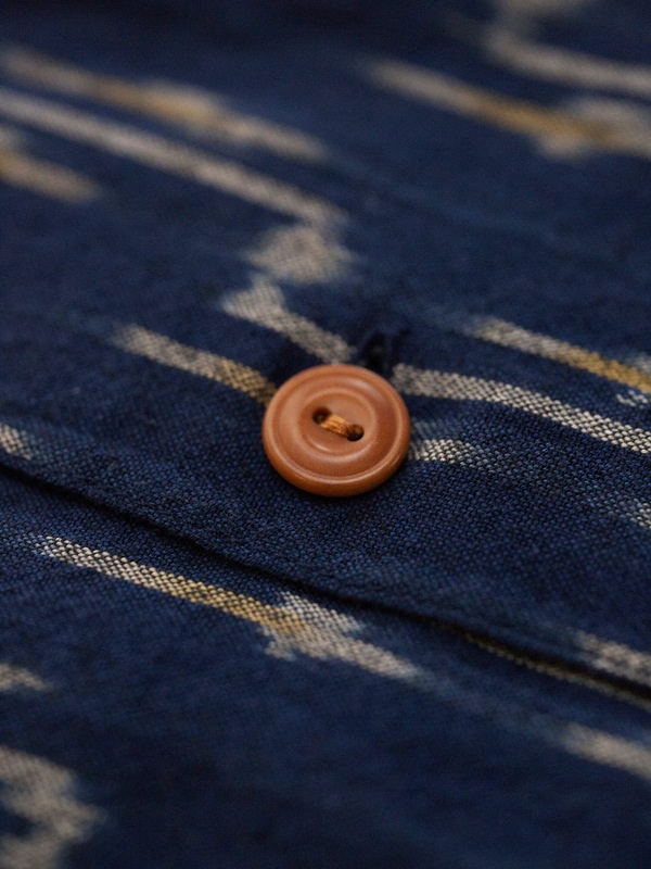 Arvid Ikat Shirt Blueberry - 4
