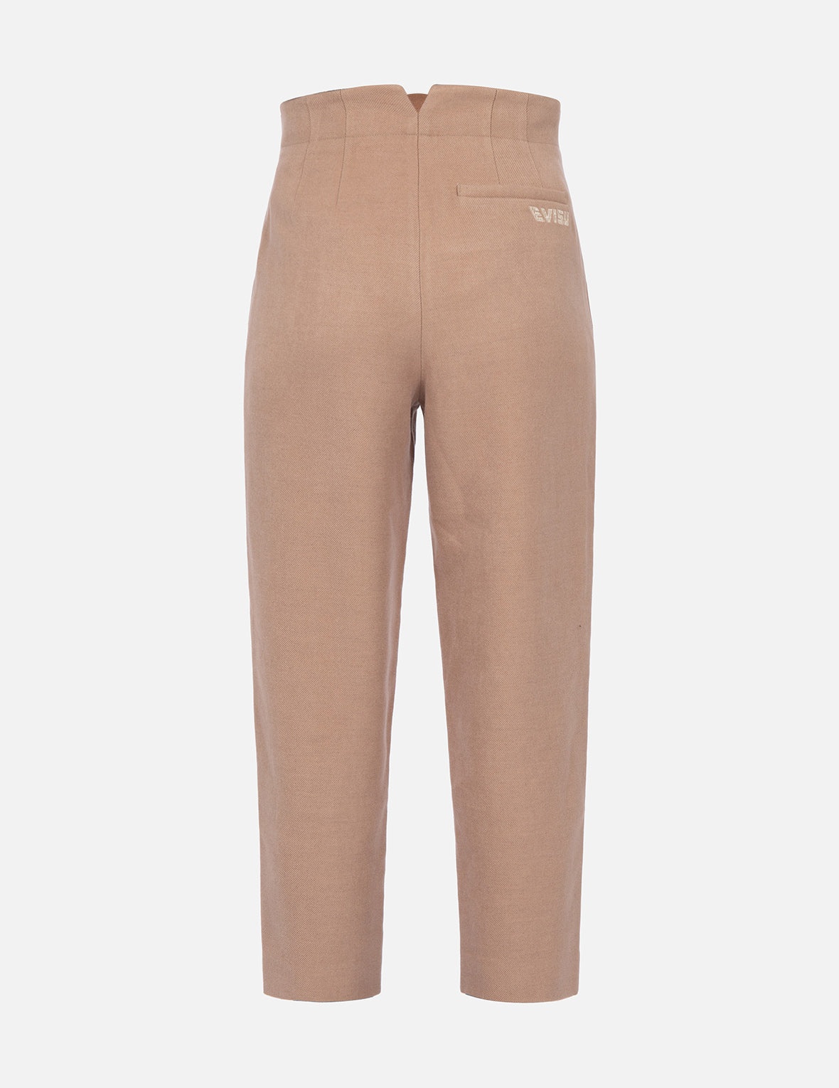 Seagull Embroidery Wool-mix Taper Pants - 2