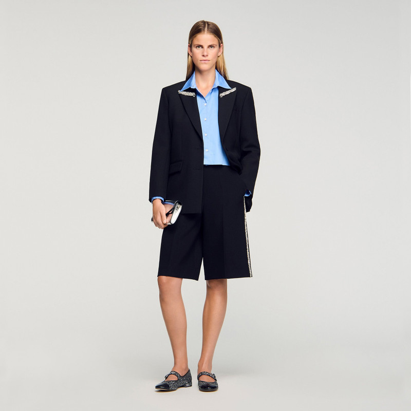 Sandro BERMUDA WITH RHINESTONE BAND outlook