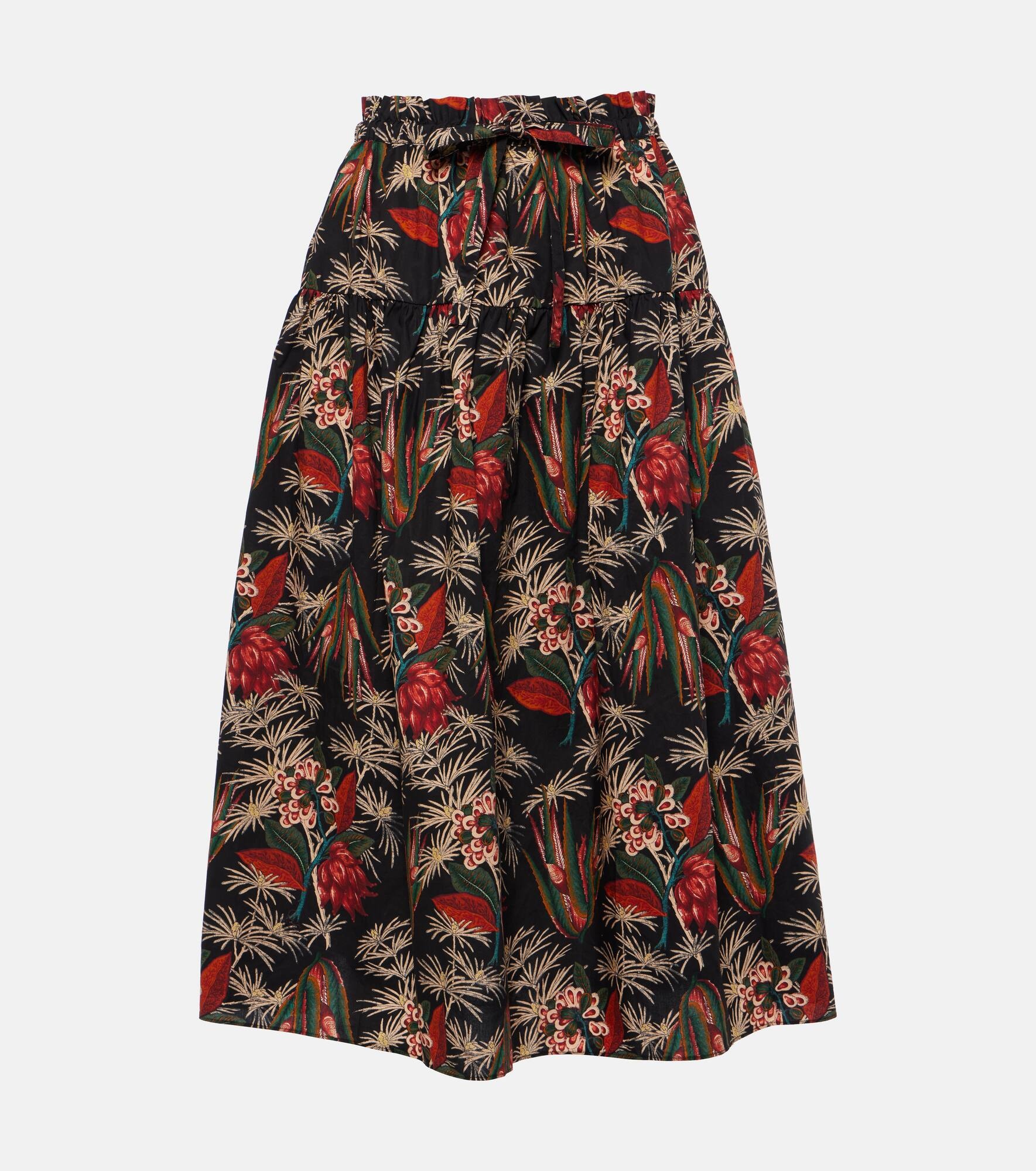 Fernanda cotton poplin midi skirt - 1