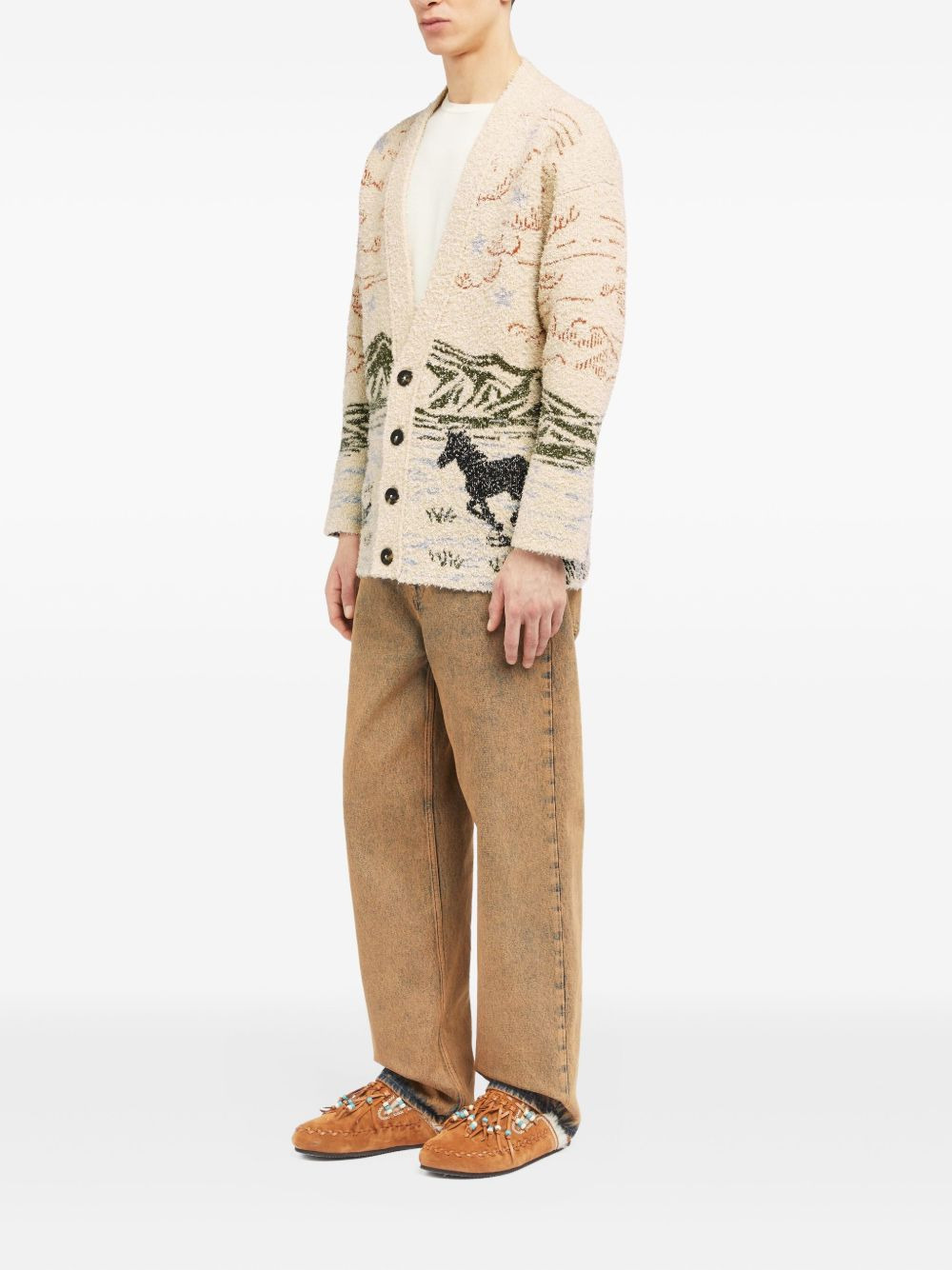 landscape-horse cardigan - 3