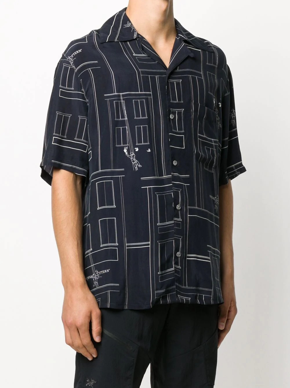 painter holiday print shirt  - 3