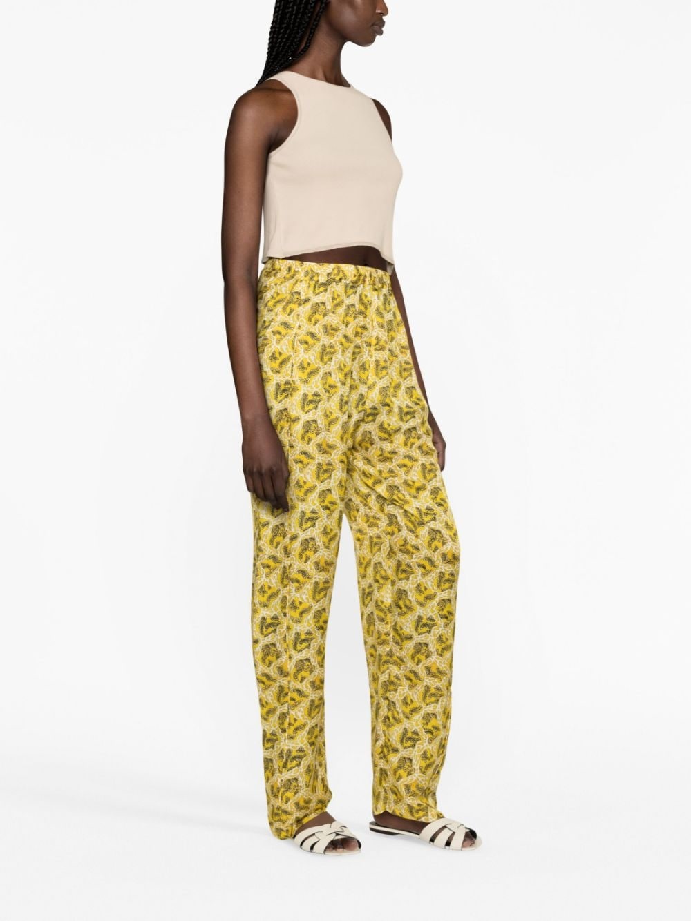 Piera graphic-print trousers - 4