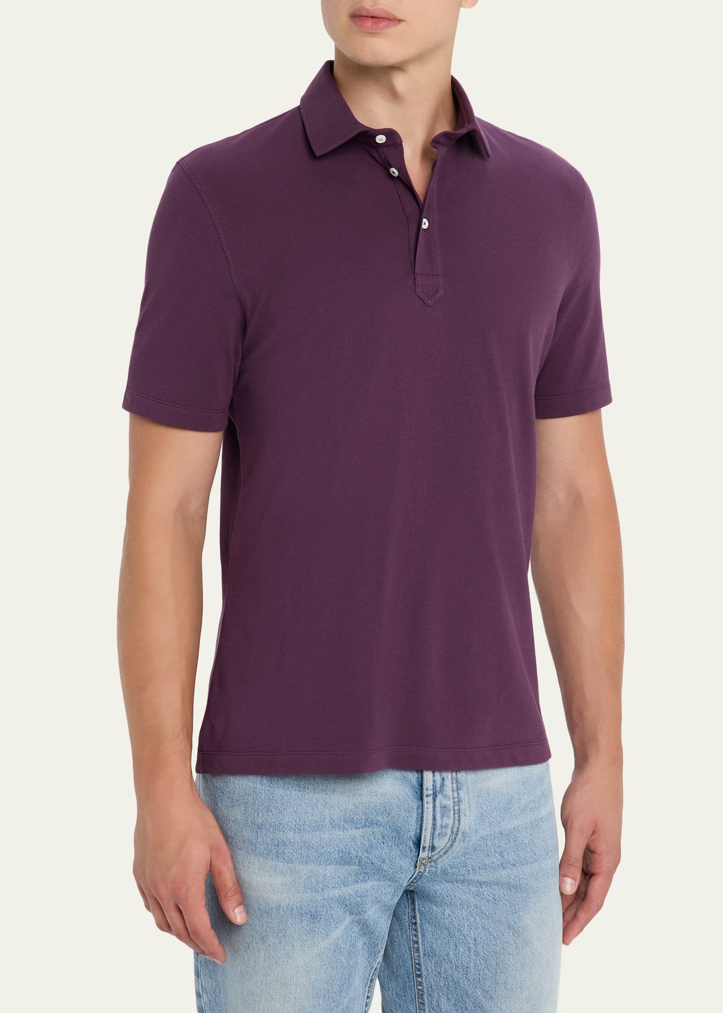 Men's Cotton Pique Polo Shirt - 4