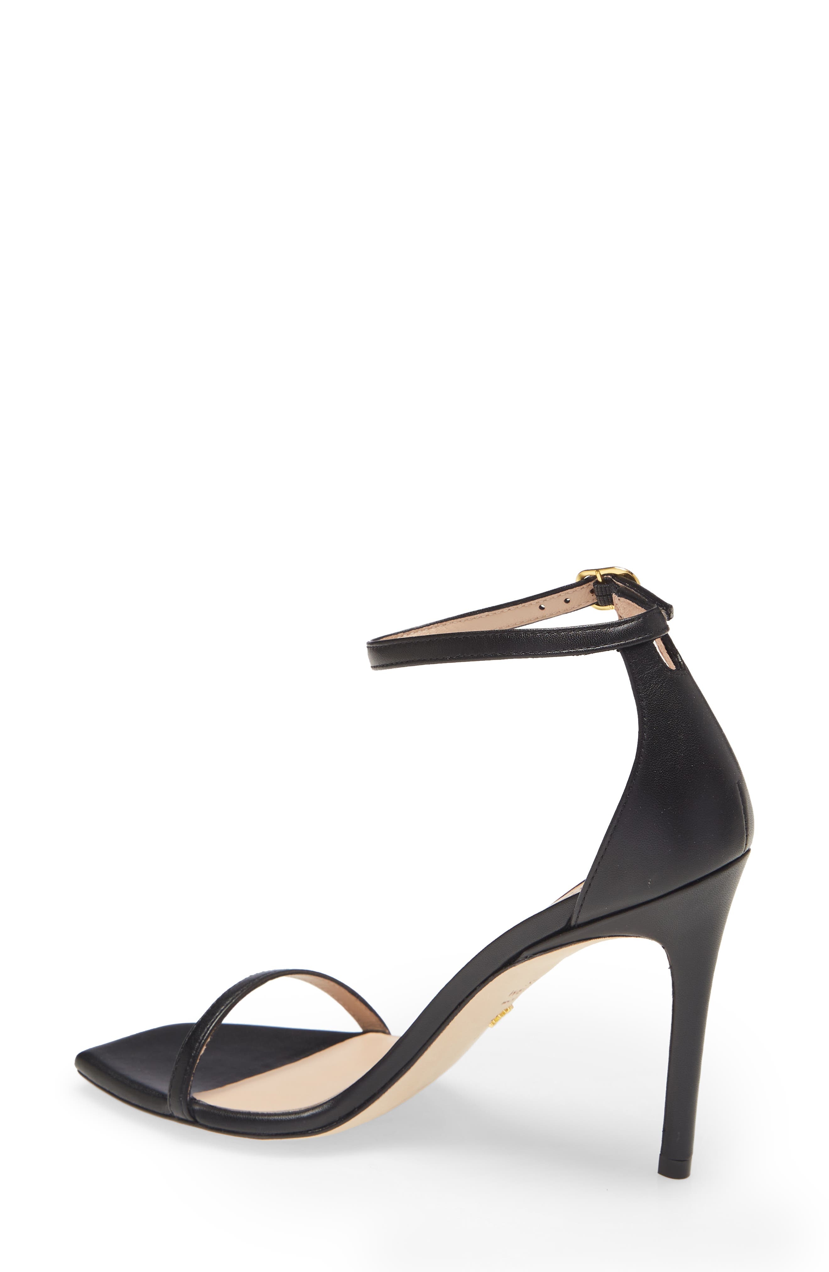 Stuart Weitzman Nudistcurve Ankle Strap Sandal in Black at Nordstrom, Size 5 - 3