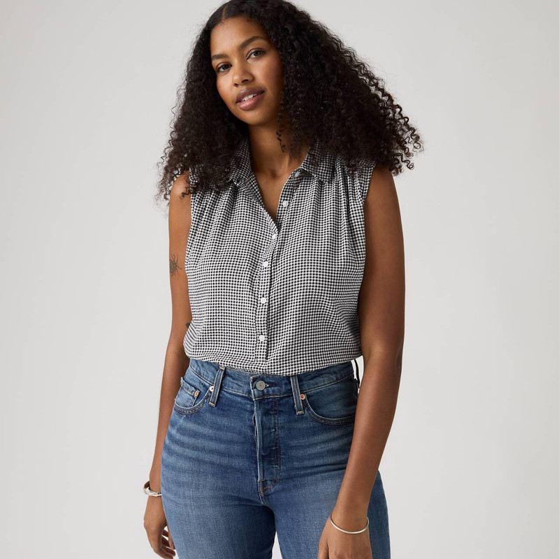 LONDYN SHORT-SLEEVE POPOVER TOP 1