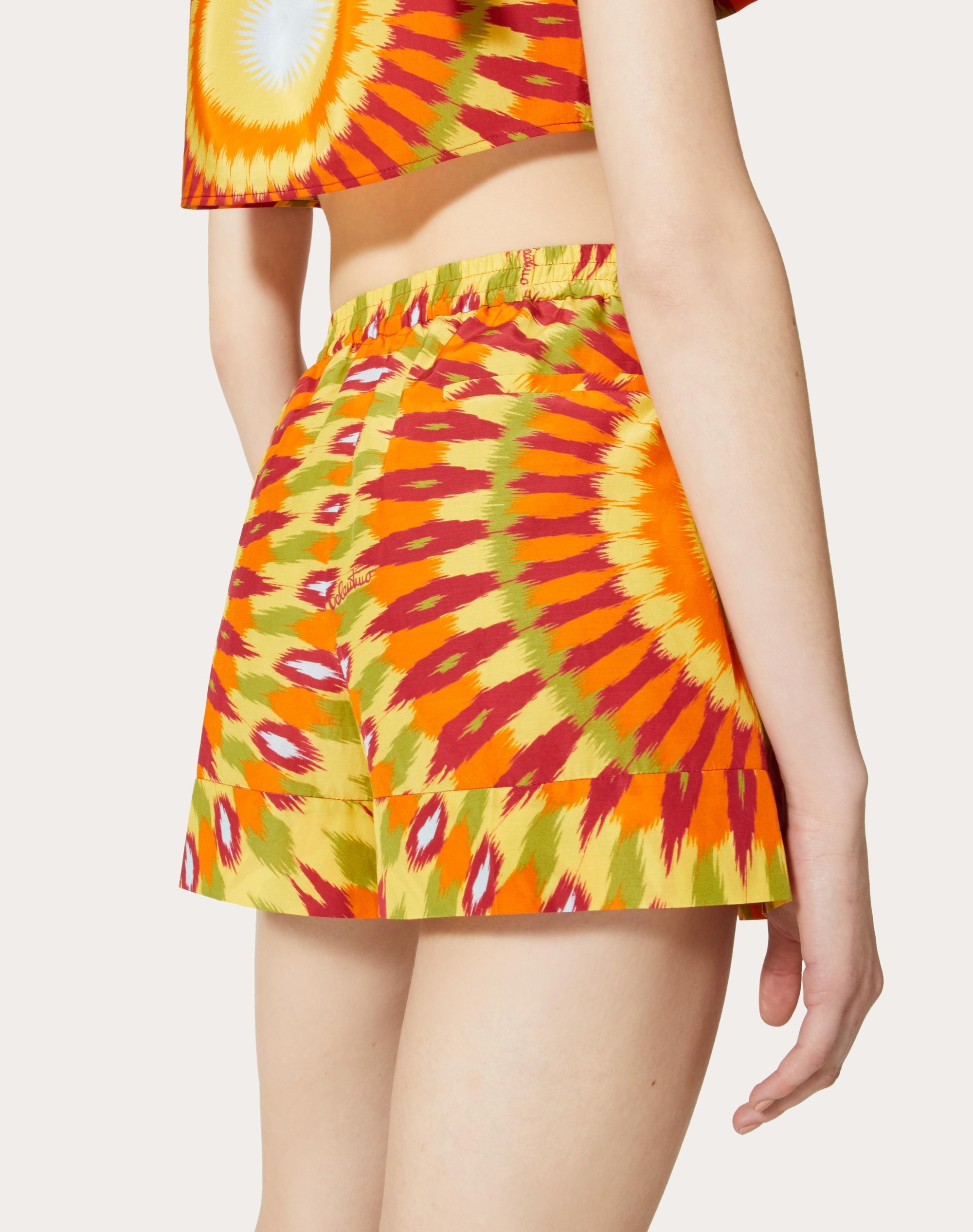 ROUND RAIN PRINT POPELINE SHORTS - 5