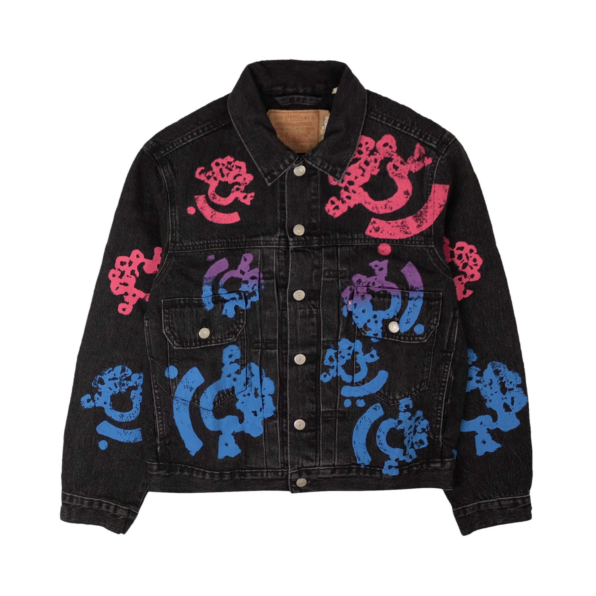 Denim Tears Bstroy Tears Type Denim Jacket 'Washed Black' - 1