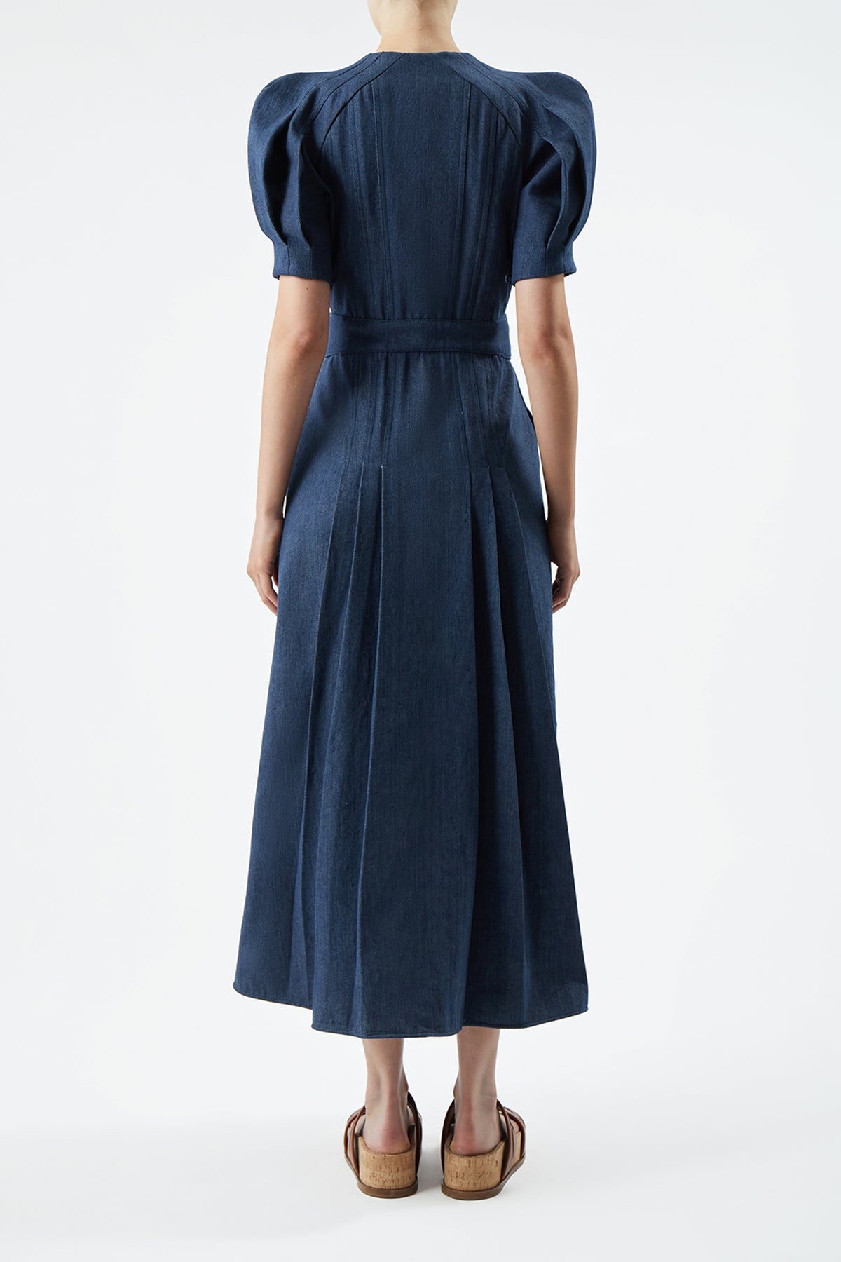 Patricia Dress in Organic Denim - 4