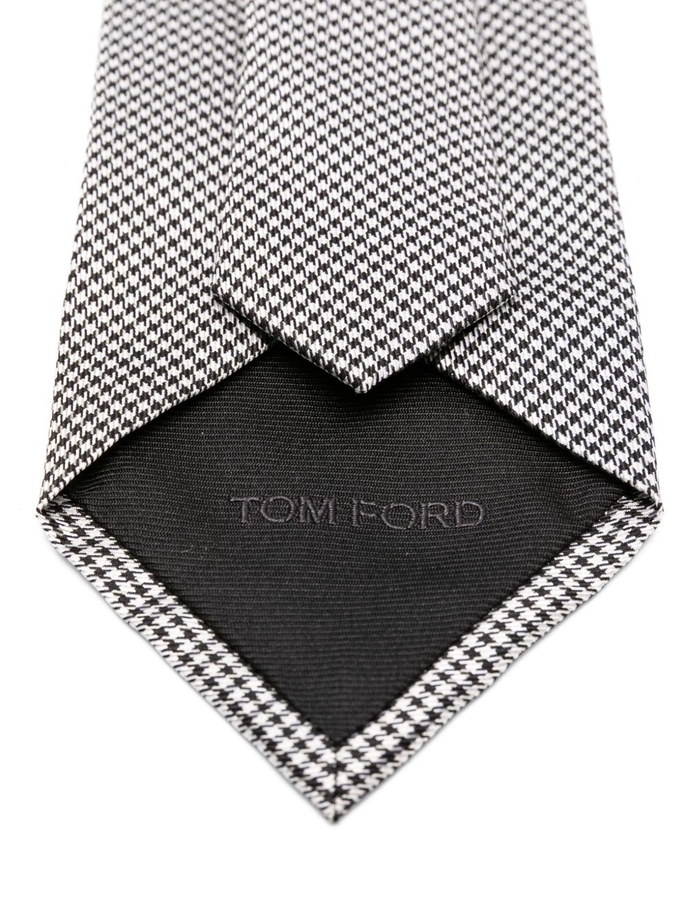 houndstooth-pattern tie - 2