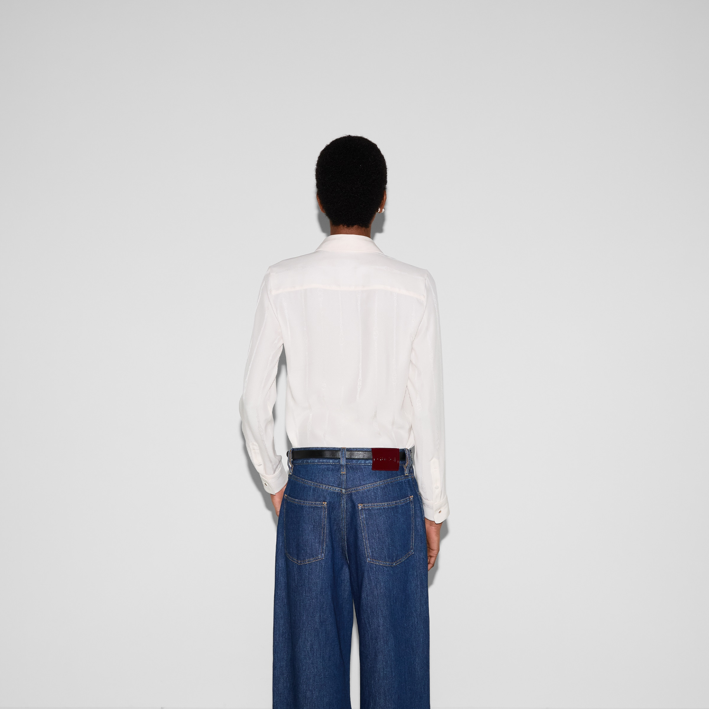 Silk jacquard shirt - 4