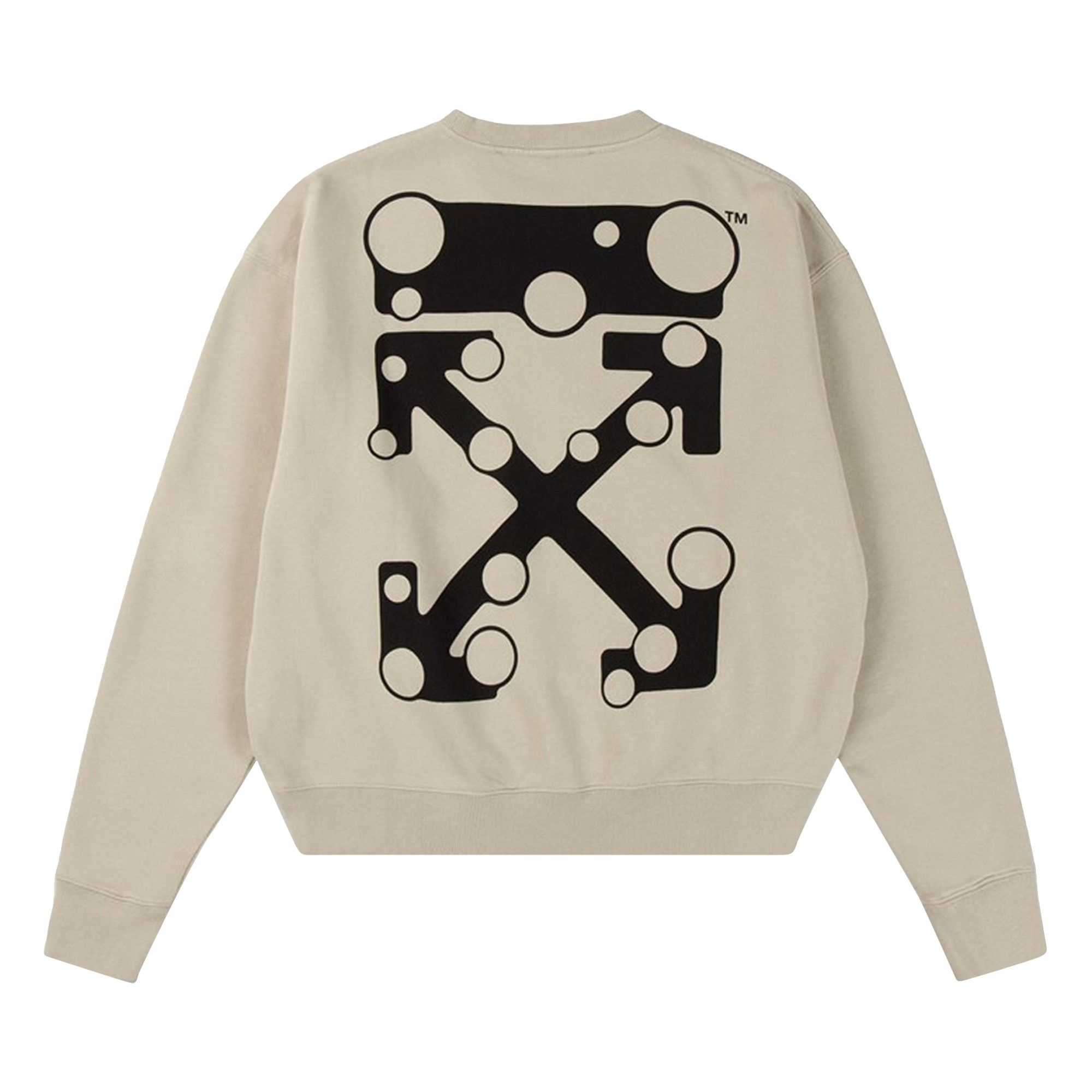 Off-White Bubble Arrow Over Crewneck 'Abbey Stone' - 2