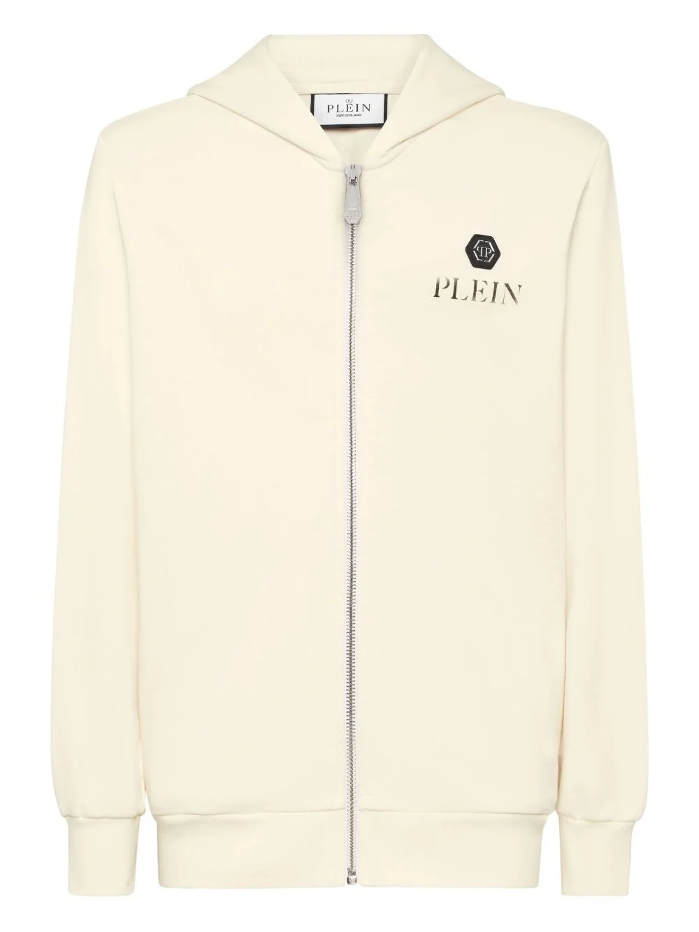 Basic Plein Old Dye zip-up hoodie - 1