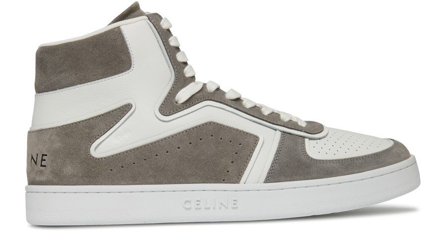 Ct-01 "Z" Trainer High Top Sneaker in suede calfskin and calfskin - 1