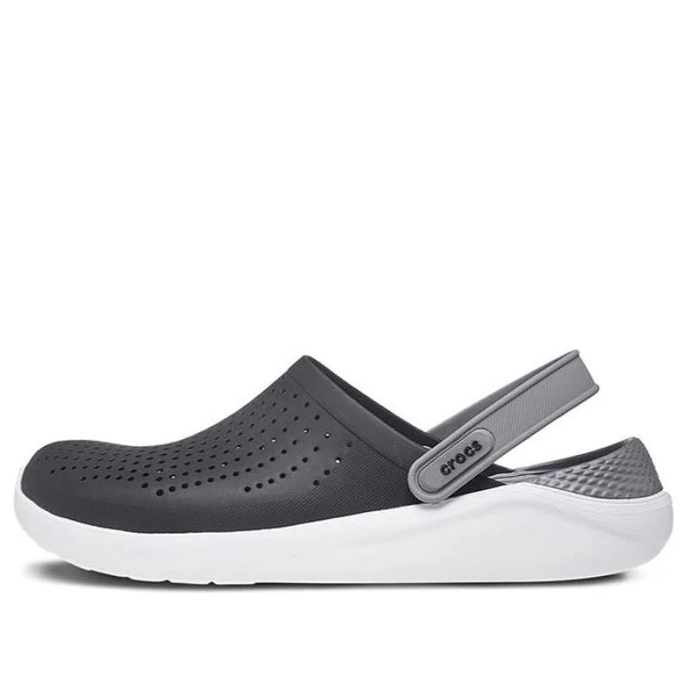 Crocs LiteRide Shoe Sandals Black Smoke Grey Unisex 204592-05M - 1
