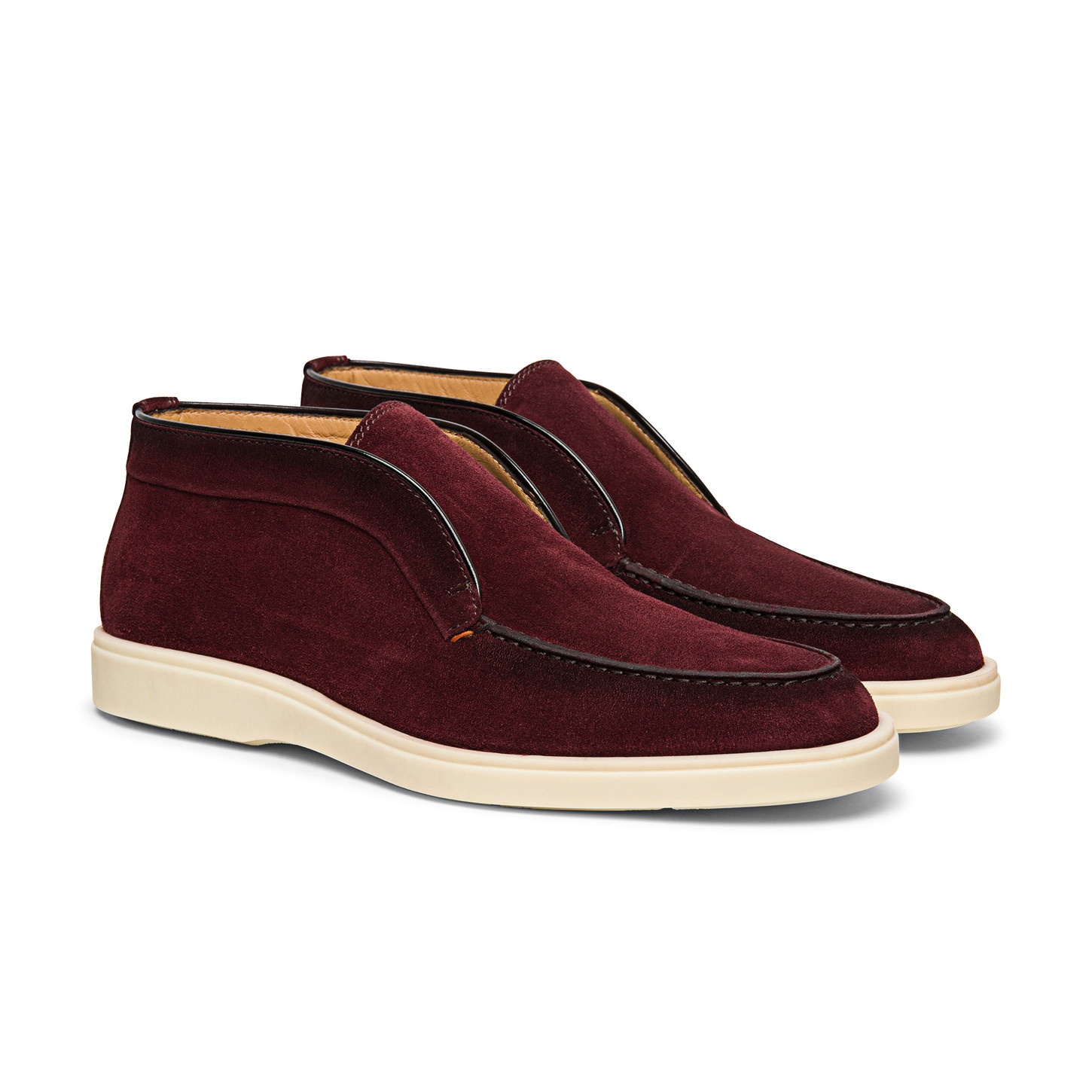 Men’s burgundy suede desert boot - 2