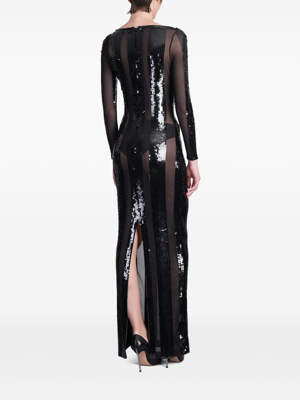 sequin-embellished dress - 4