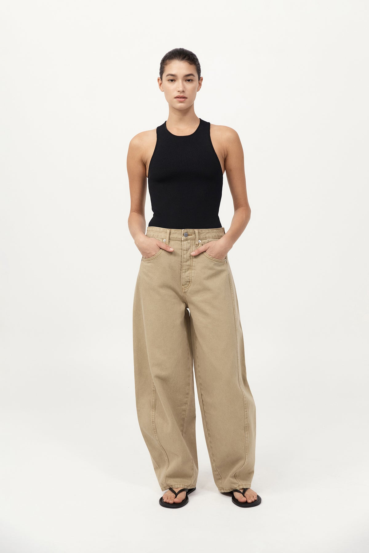 Sculpted Knit Top - Black - 5