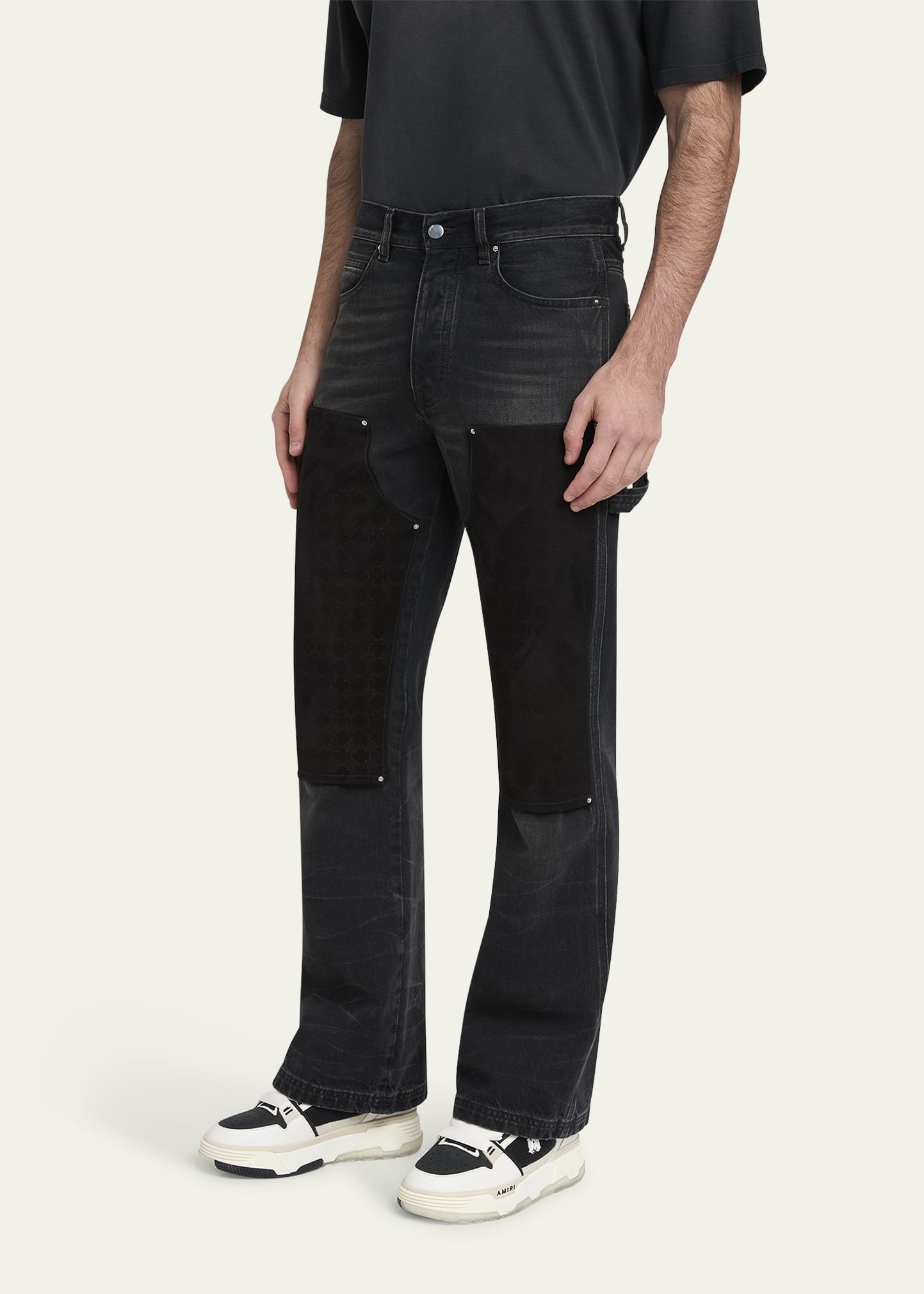 Men's MA Quad Suede Panel Carpenter Jeans - 4