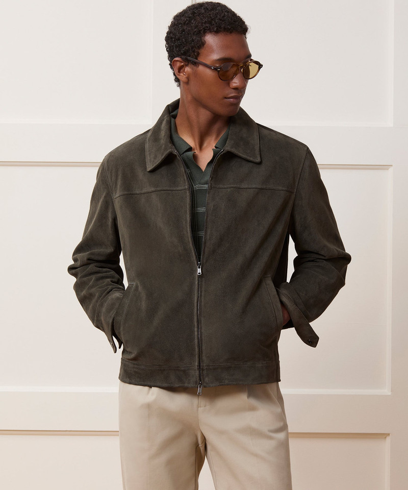 TODD SNYDER Italian Suede Grant Jacket outlook