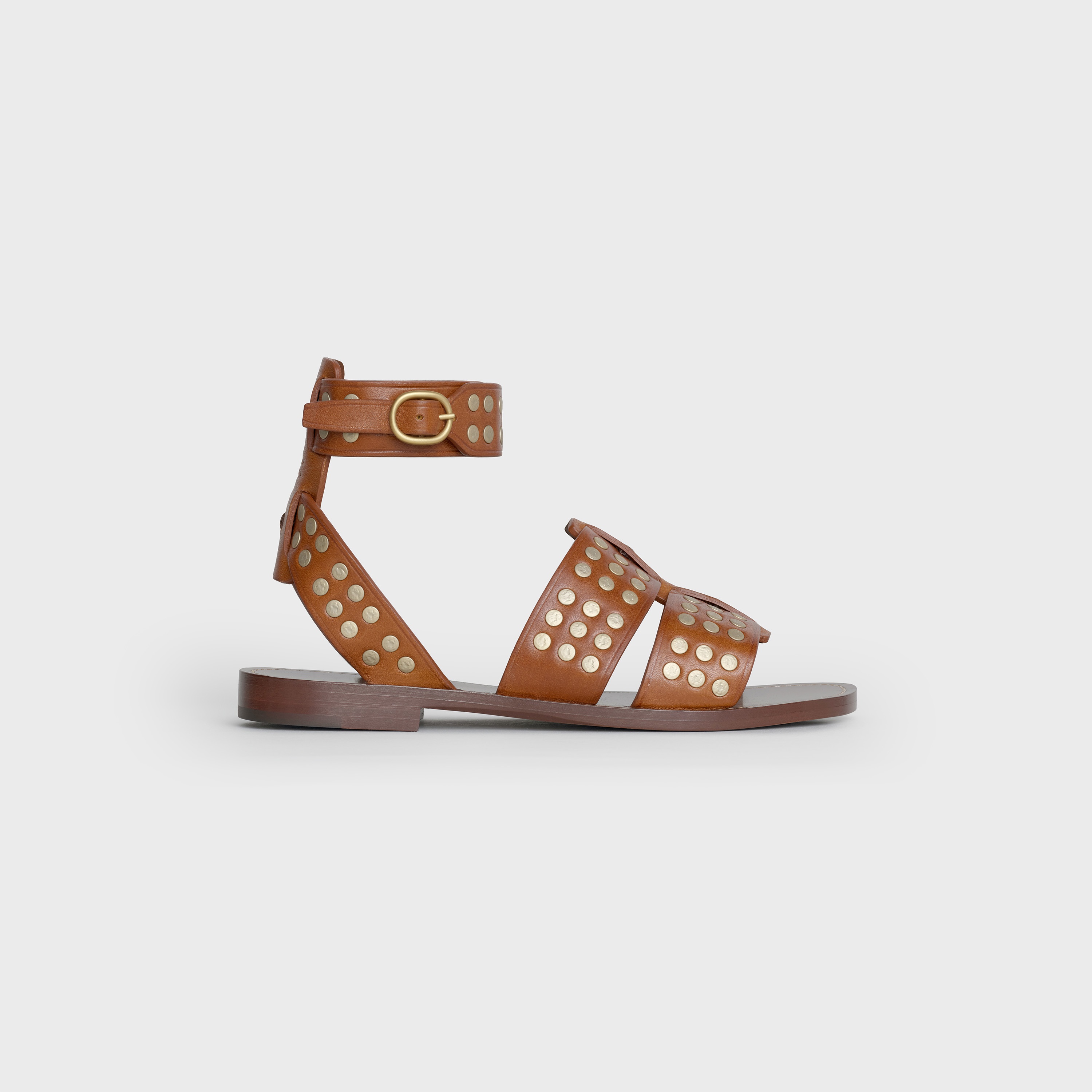 CELINE LERINS STUDDED GLADIATOR SANDAL IN VEGETAL CALFSKIN - 1