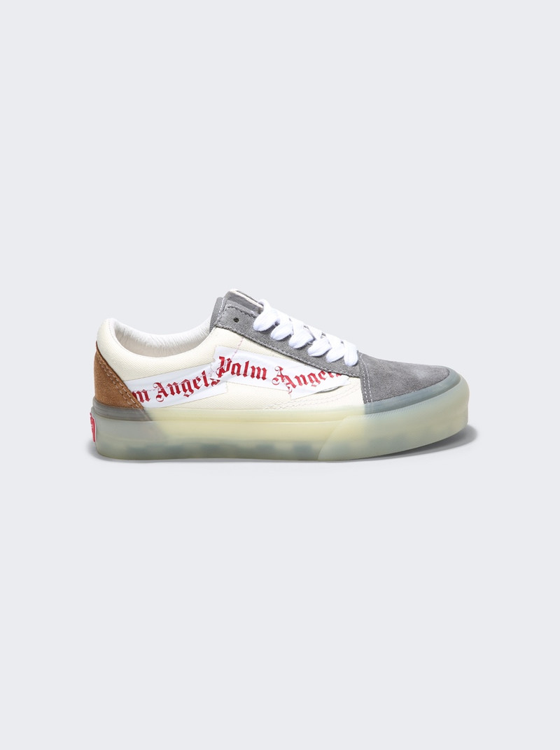 X Palm Angels Old Skool VLT LX Sneaker Pewter and White - 1