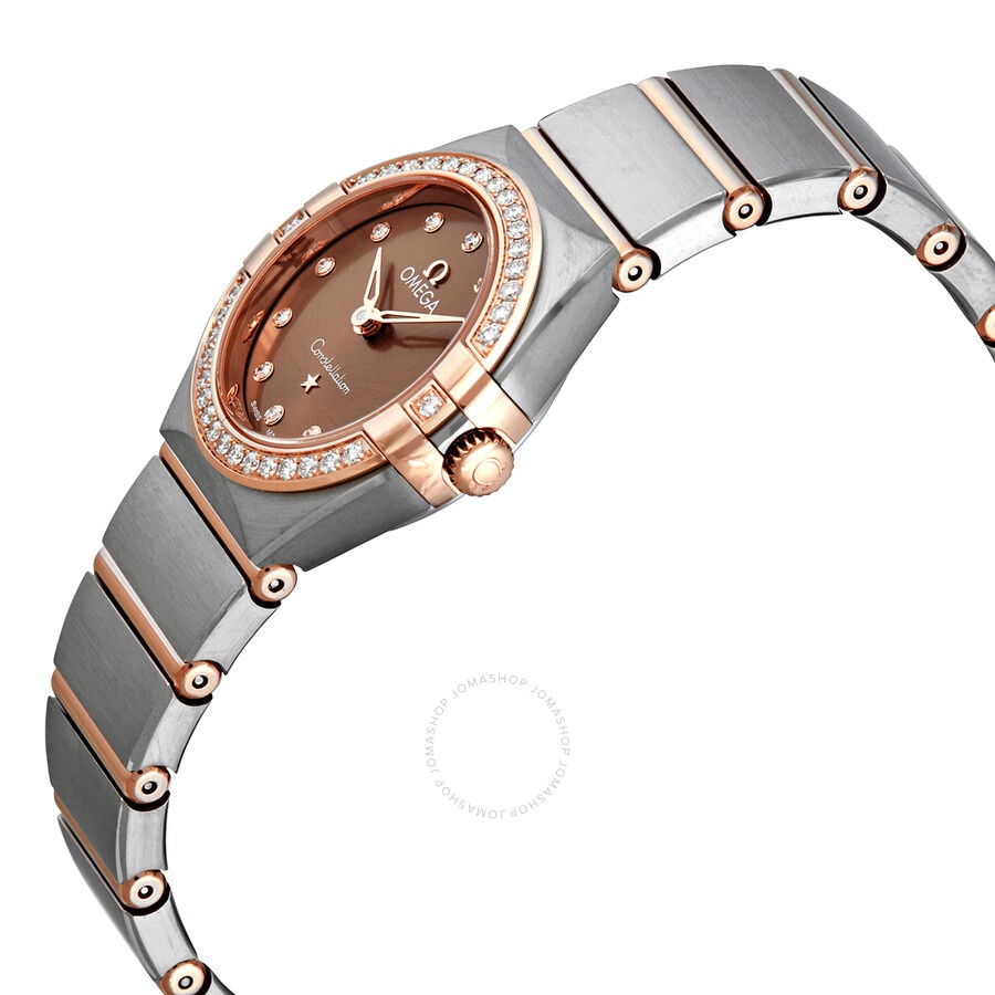 Omega Constellation Manhattan Quartz Diamond Brown Dial 25 mm Ladies Watch 131.25.25.60.63.001 - 2