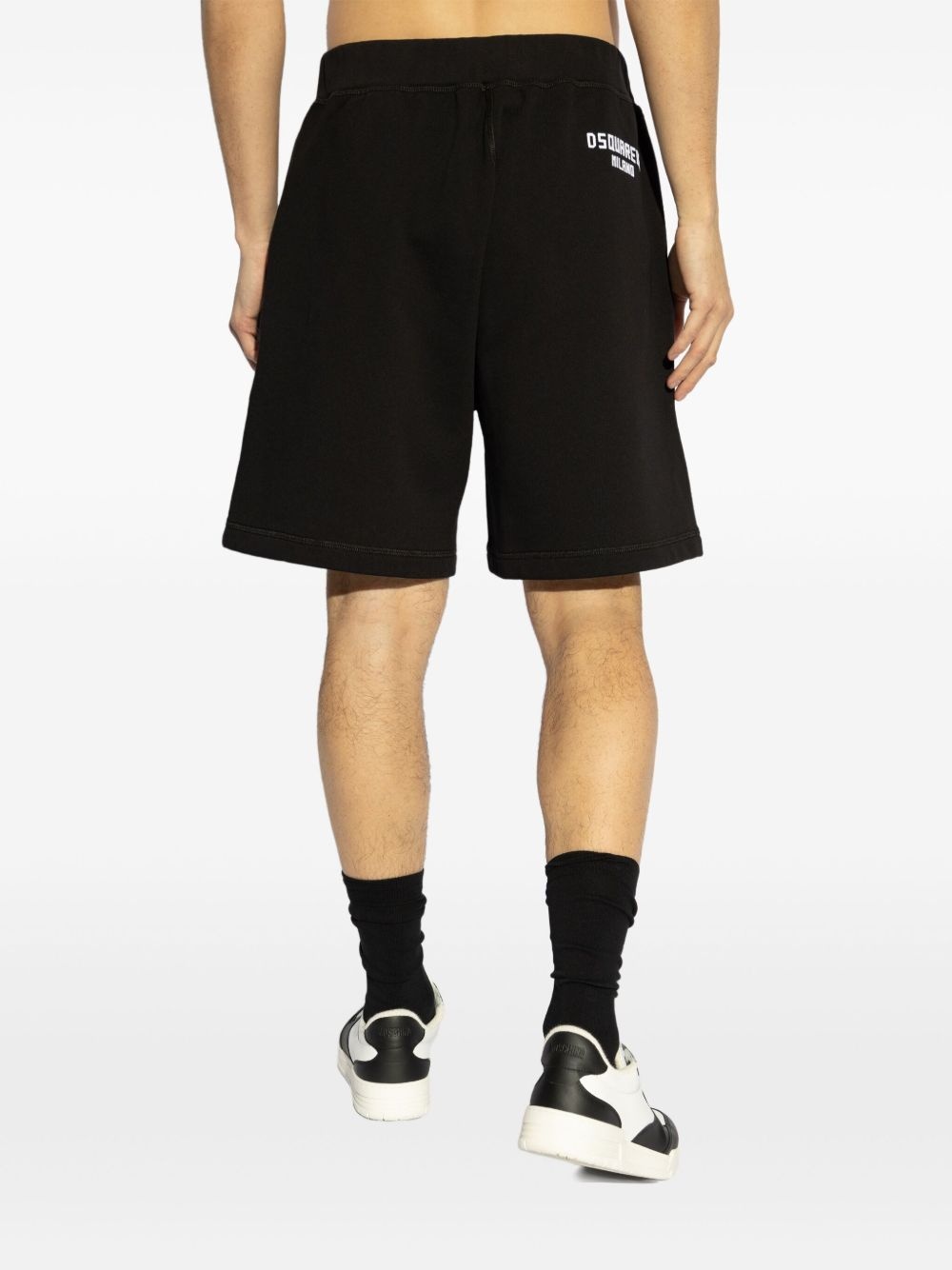 logo-embroidered shorts - 4