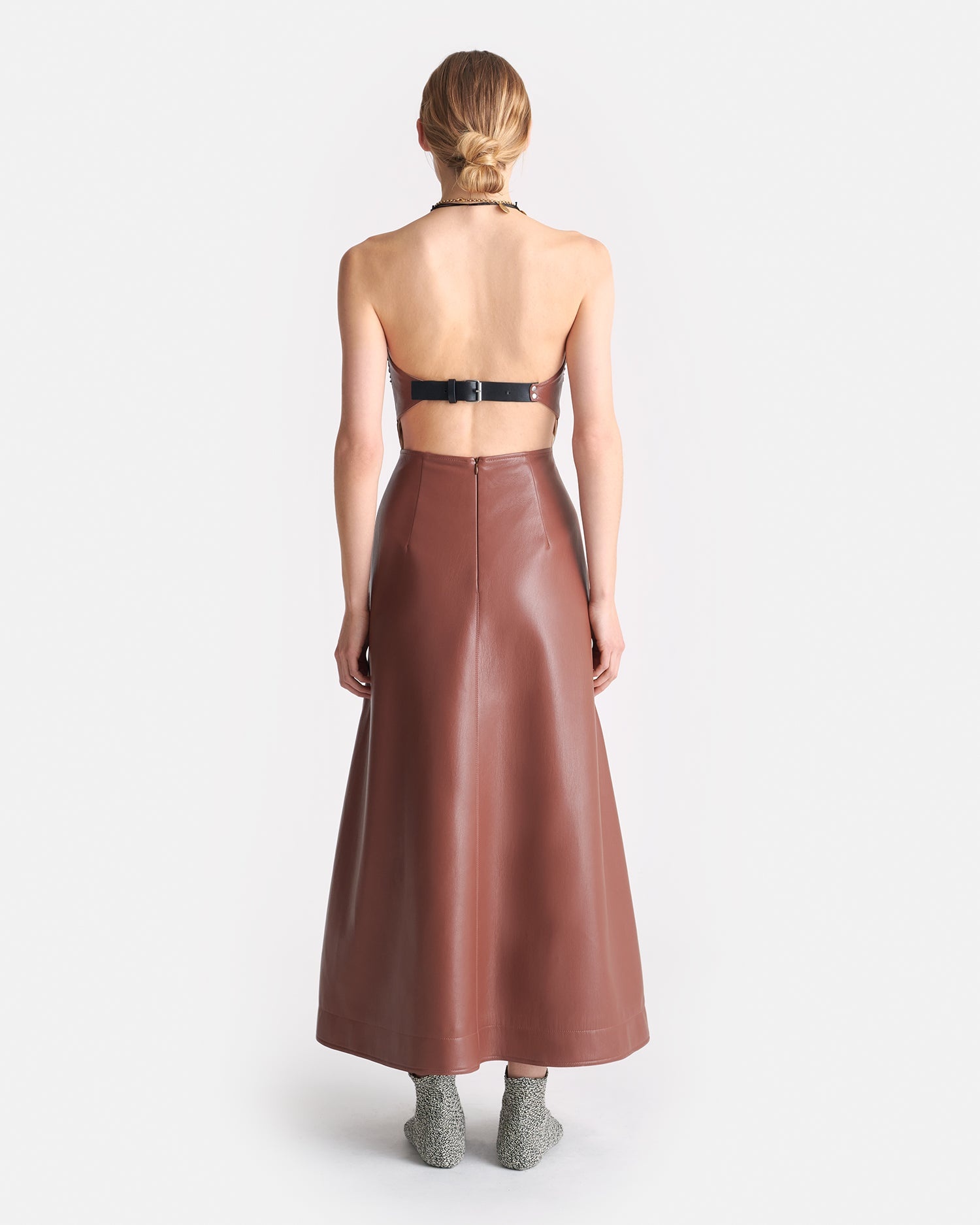 Okobor™ Alt-Leather Midi Dress - 3