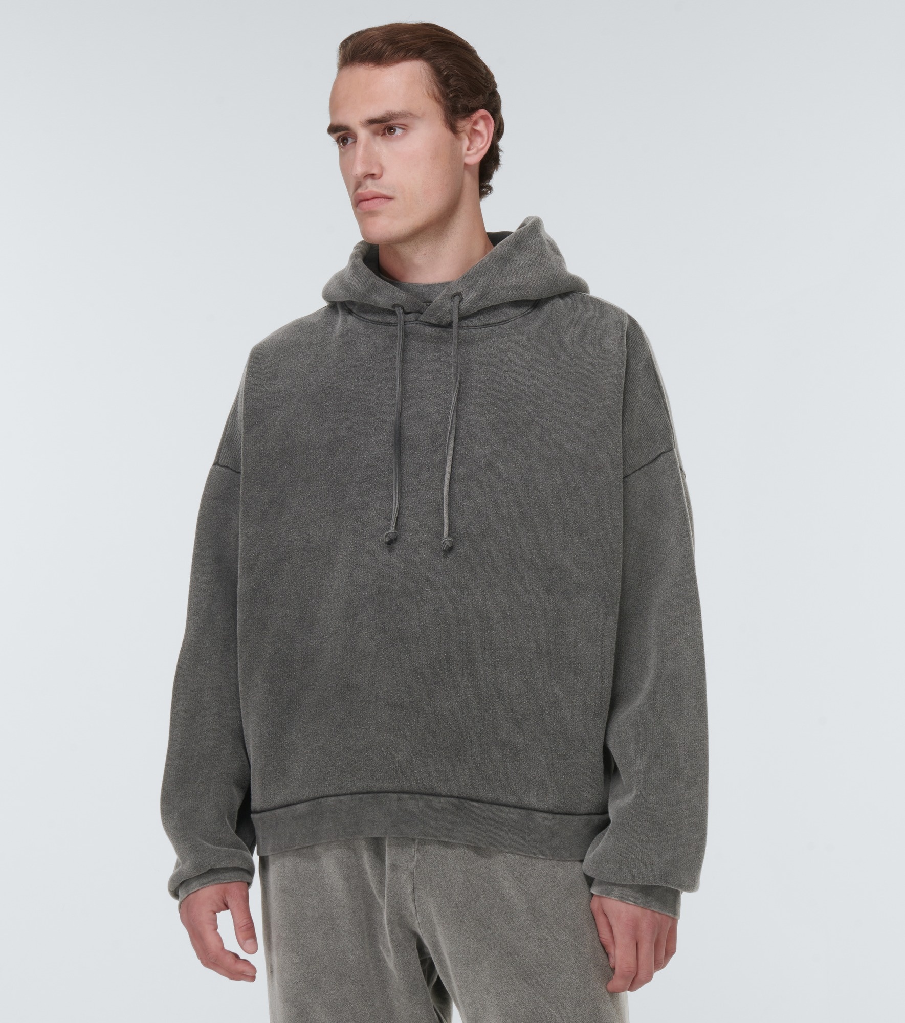 Faded cotton hoodie - 3