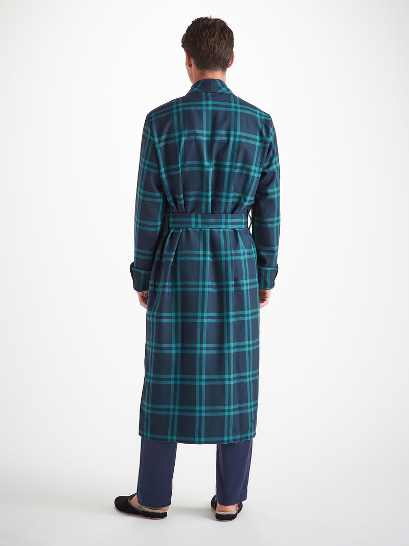Men's Robe York 46 Wool Navy - 4