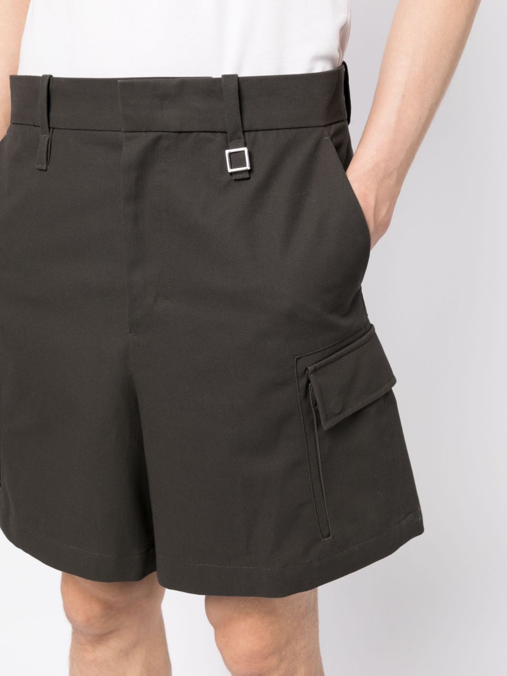 multi-pocket tailored shorts - 5