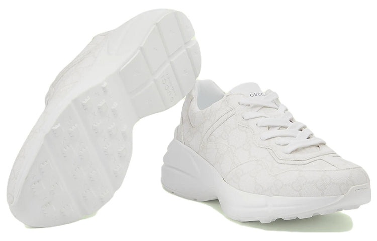 (WMNS) Gucci Rhyton 'White Monogram' 703192-KGD00-9000 - 5
