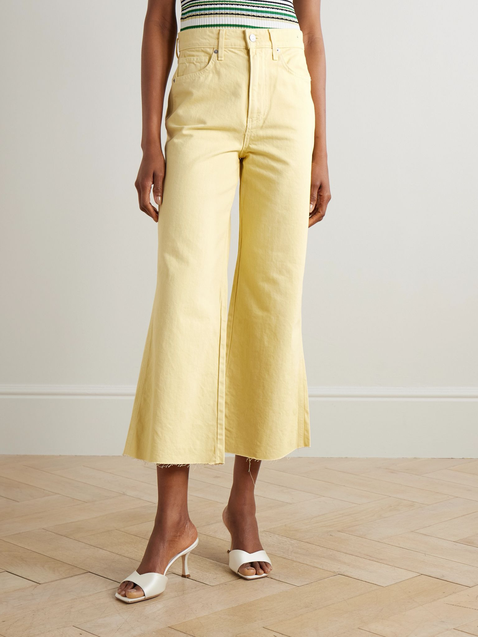 Taylor high-rise flared jeans Yellow - 3