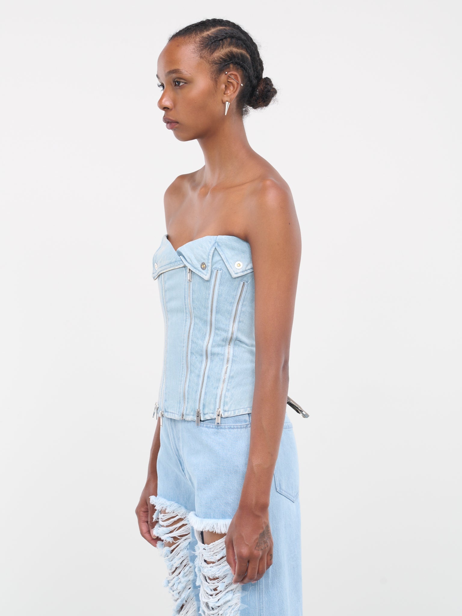 Denim Biker Corset - 2
