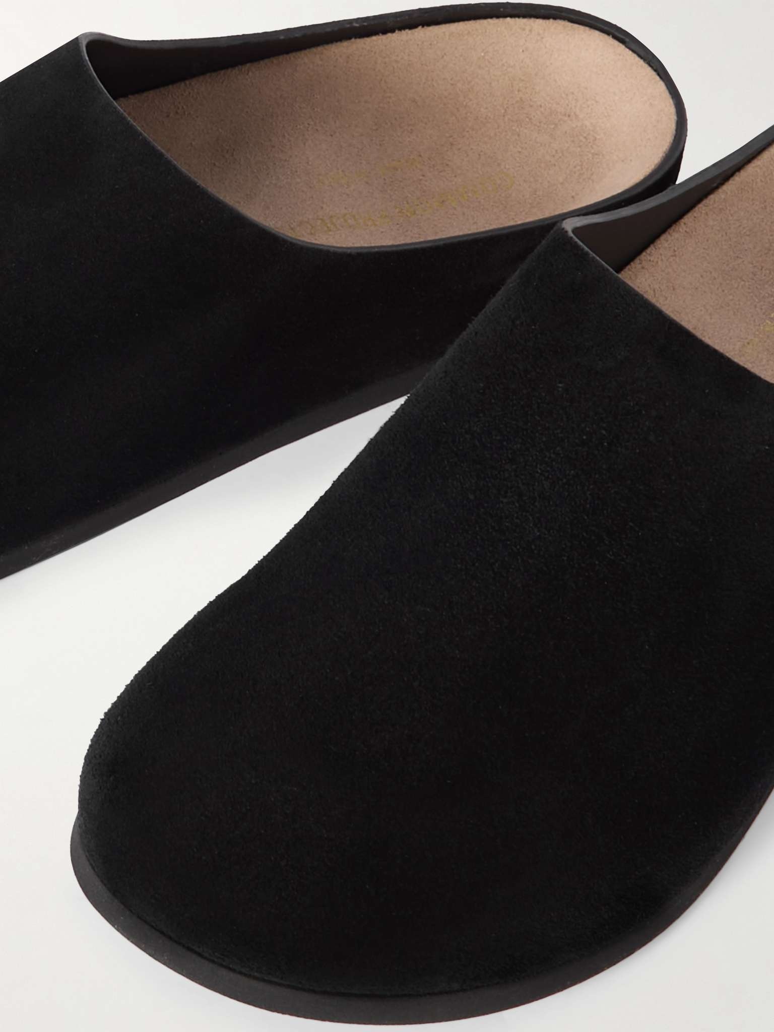 Logo-Debossed Suede Clogs - 6