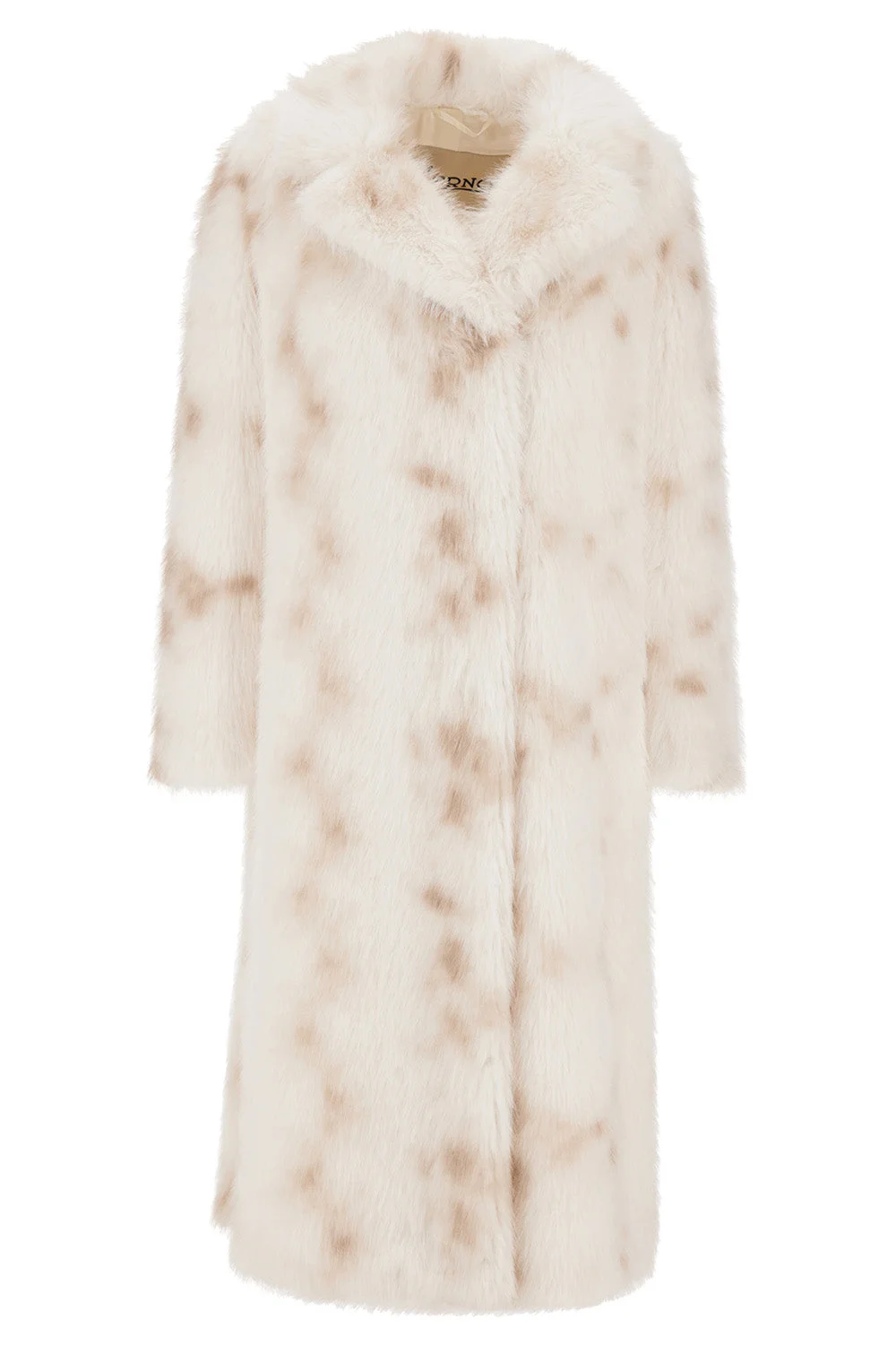 Faux Lynx Fur Long Coat - 1