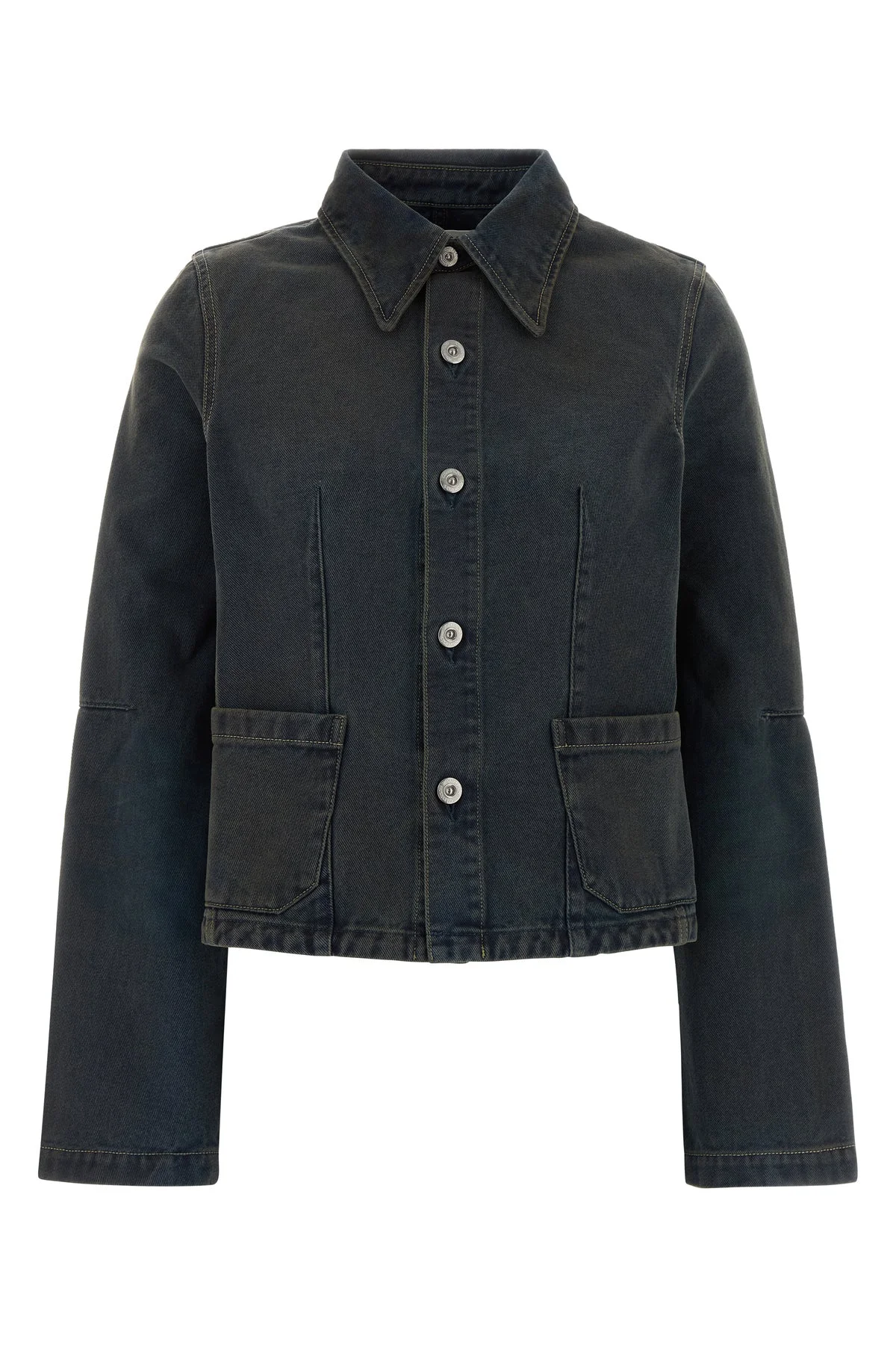 Dark blue denim jacket - 1
