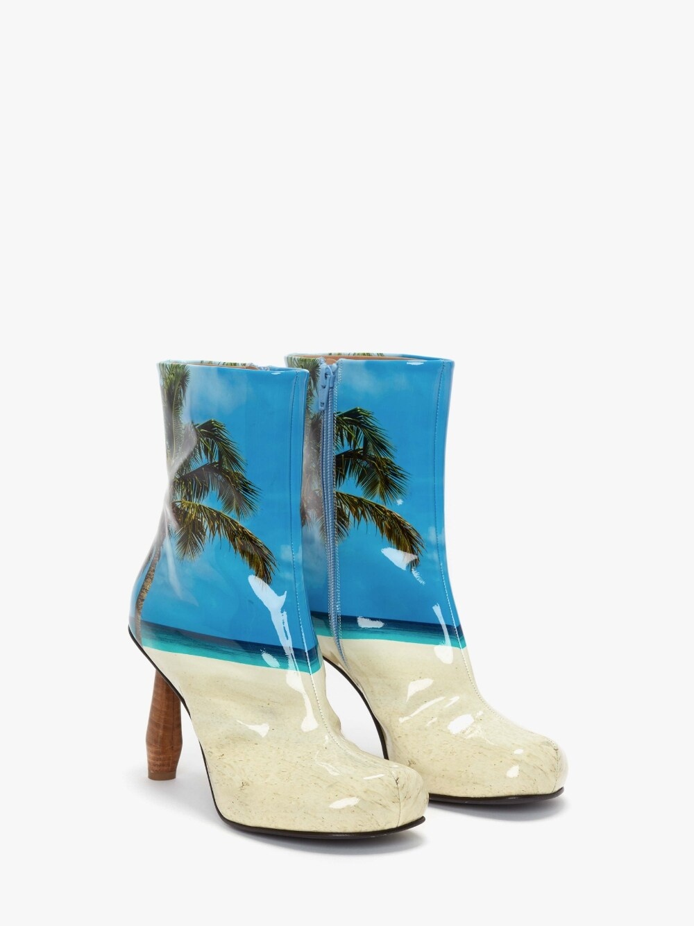 PATENT LEATHER HEEL ANKLE BOOTS - 2