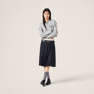 Miu Miu Cotton fleece sweatshirt outlook