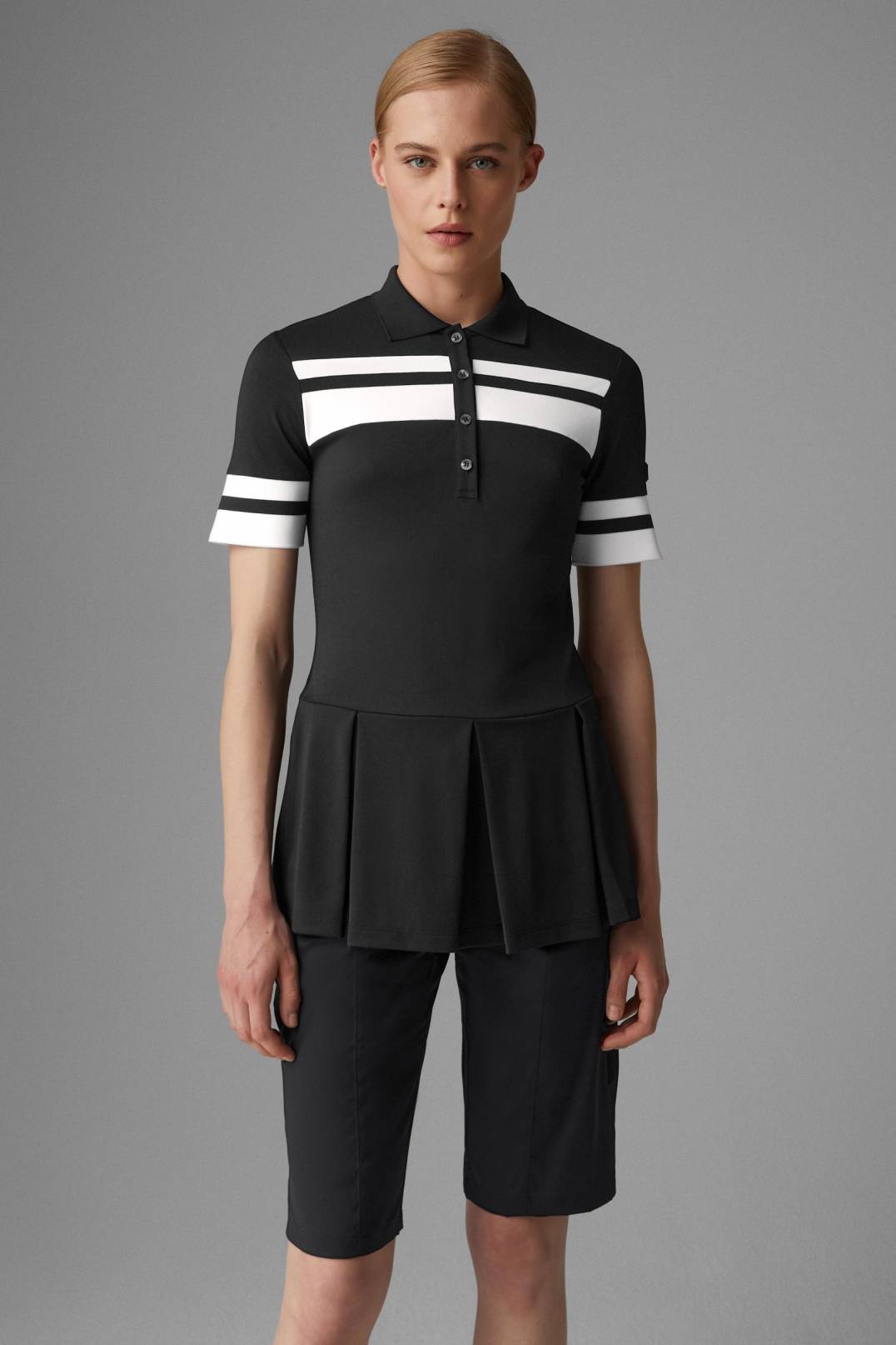 SENJA FUNCTIONAL POLO SHIRT IN BLACK - 2