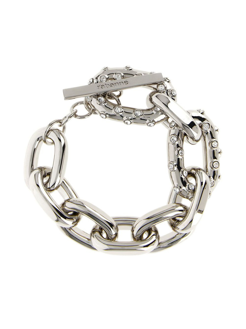 XL Link crystal-embellished chain bracelet 1