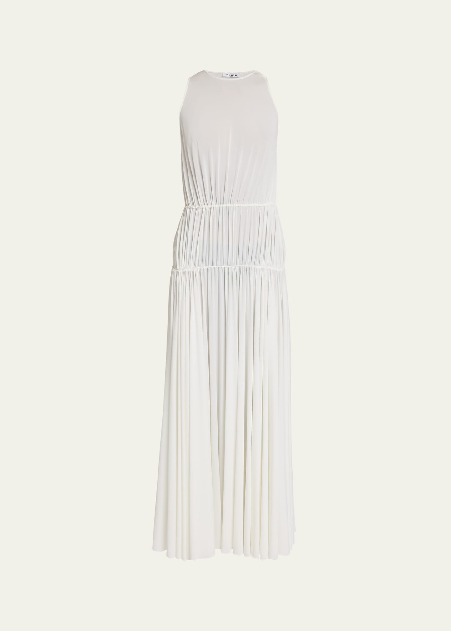 Sleeveless Pleated Goddess Dress - 1