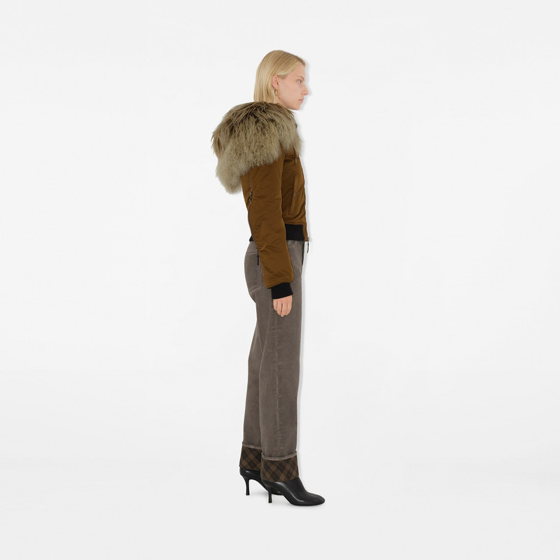 Nylon Blend Bomber Jacket 3
