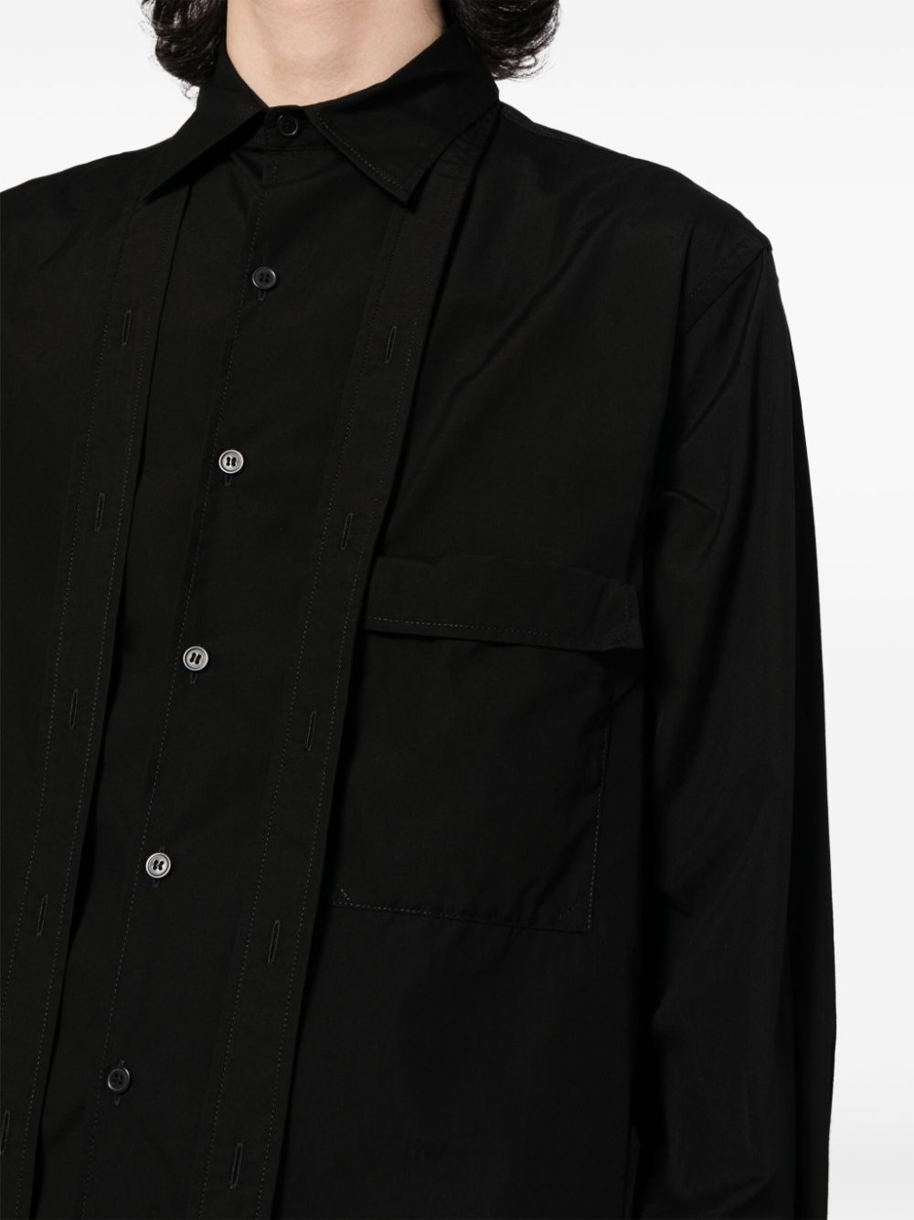 classic-collar cotton shirt - 5