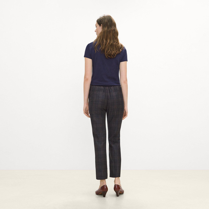 Marcee Cropped Pull-On Pant in Plaid Sleek Flannel 3