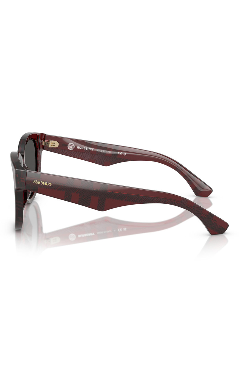 burberry 54mm Round Sunglasses in Matte Red 3