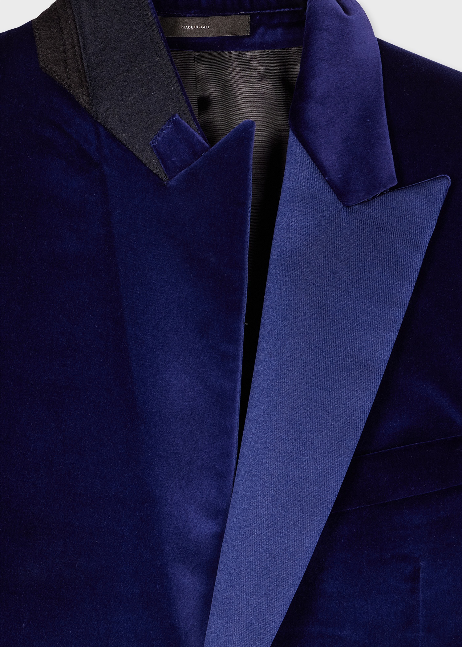 The Soho - Tailored-Fit Indigo Velvet Evening Blazer - 4